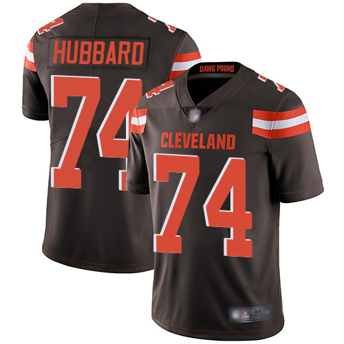 Cleveland Browns Chris Hubbard Men Brown Limited Jersey 74 NFL Football Home Vapor Untouchable
